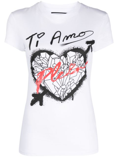 Philipp Plein Sexy Pure Fit heart-print T-shirt Women