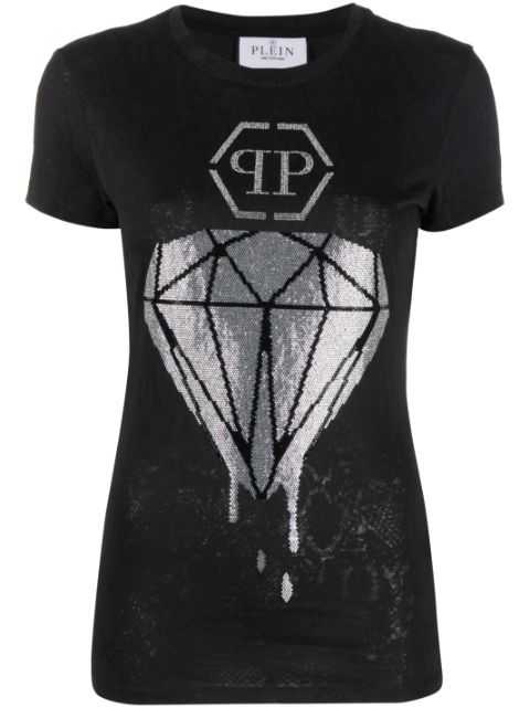 Philipp Plein diamond rhinestone-embellished T-shirt Women