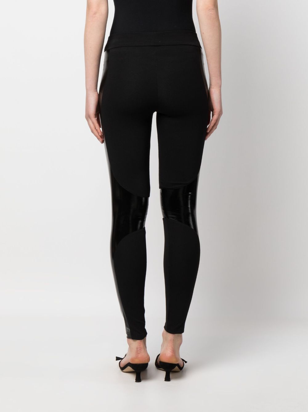 Philipp Plein panelled mid-rise leggings Women