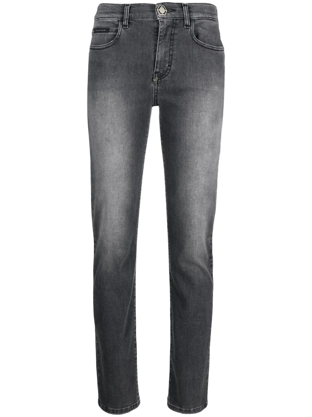 PHILIPP PLEIN Halbhohe Skinny-Jeans - Grau