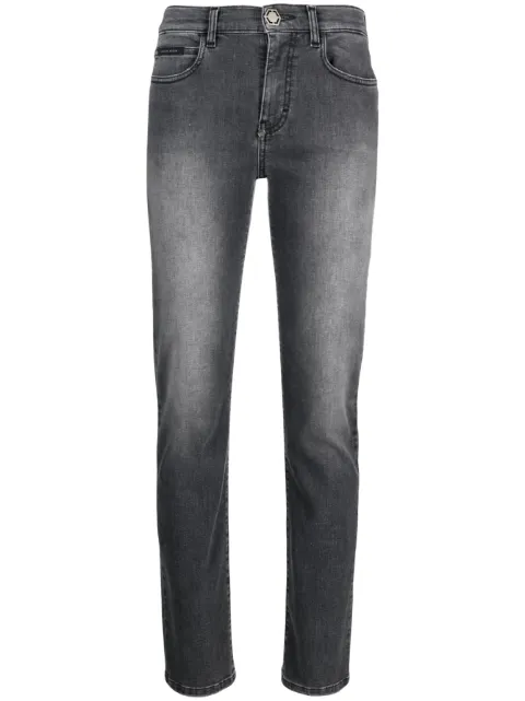 Philipp Plein Calça jeans skinny cintura média