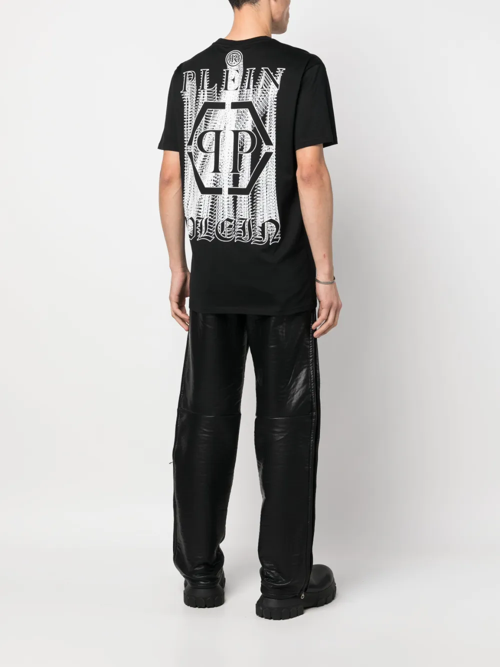 Philipp Plein T-shirt met grafische print - Zwart