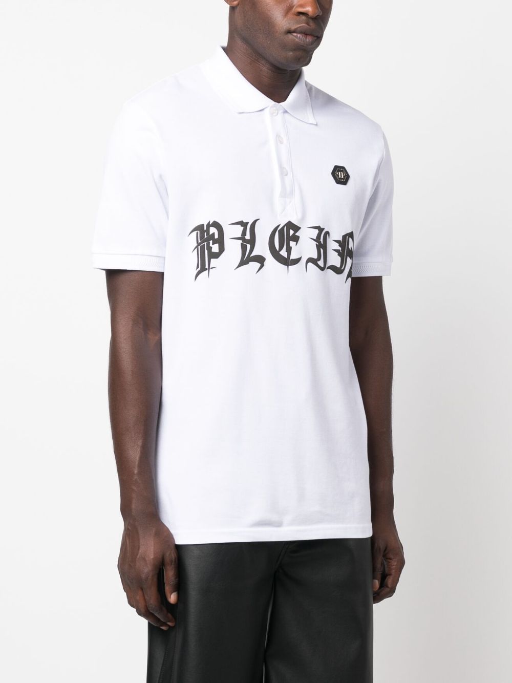 Philipp Plein Gothic Plein logo-print Polo Shirt - Farfetch