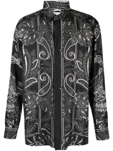 Philipp Plein Dandy paisley-print silk shirt Men