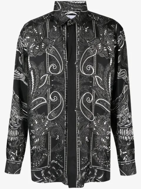 Philipp Plein camisa de seda Dandy