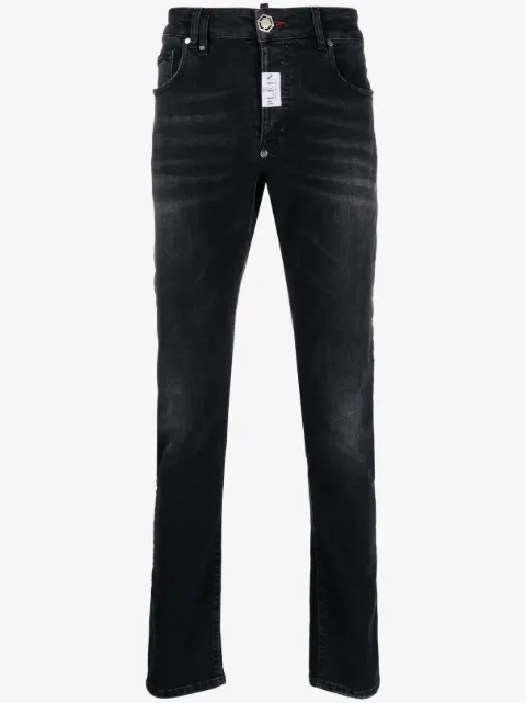 Philipp Plein jeans rectos con parche del logo