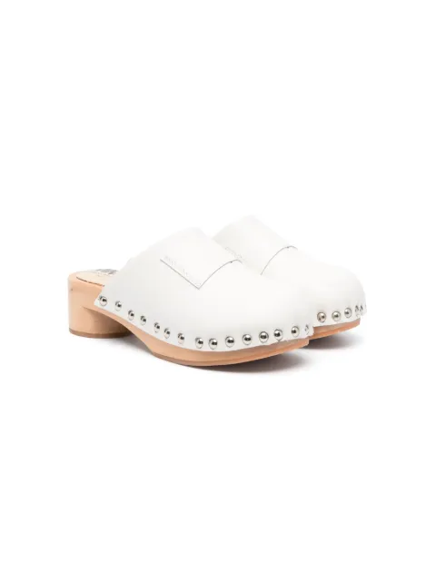 MM6 Maison Margiela Kids studded leather clogs