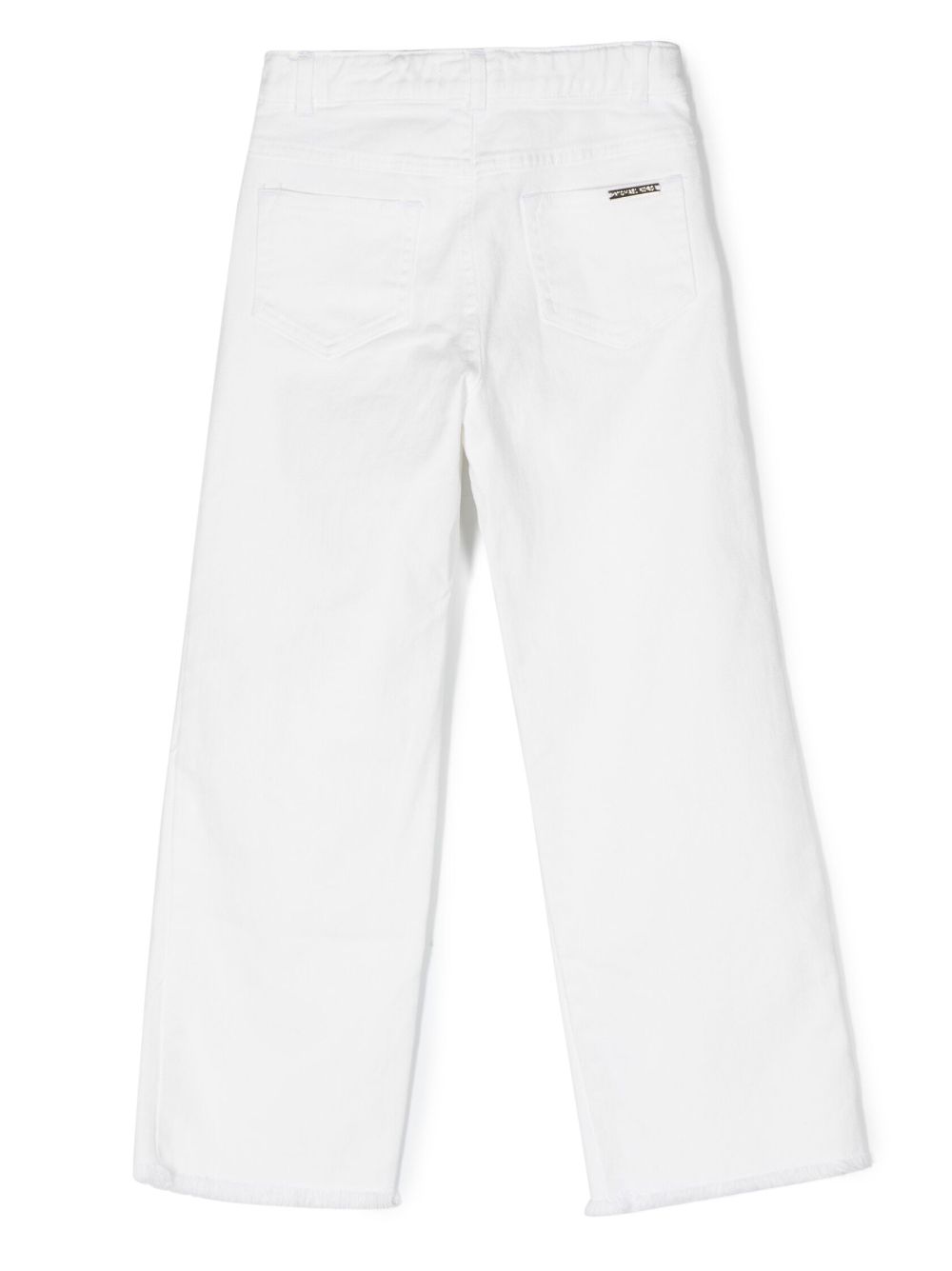 Michael Kors Kids chain-link detail straight-leg trousers - Wit