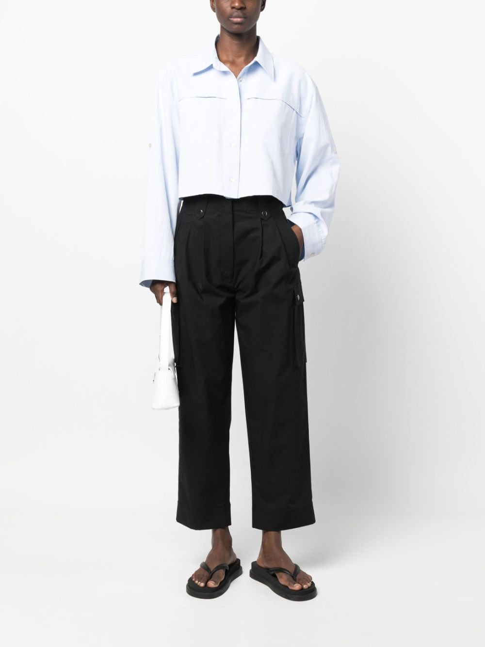 Image 2 of TWINSET cropped straight-leg trousers