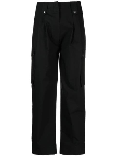 cropped straight-leg trousers 