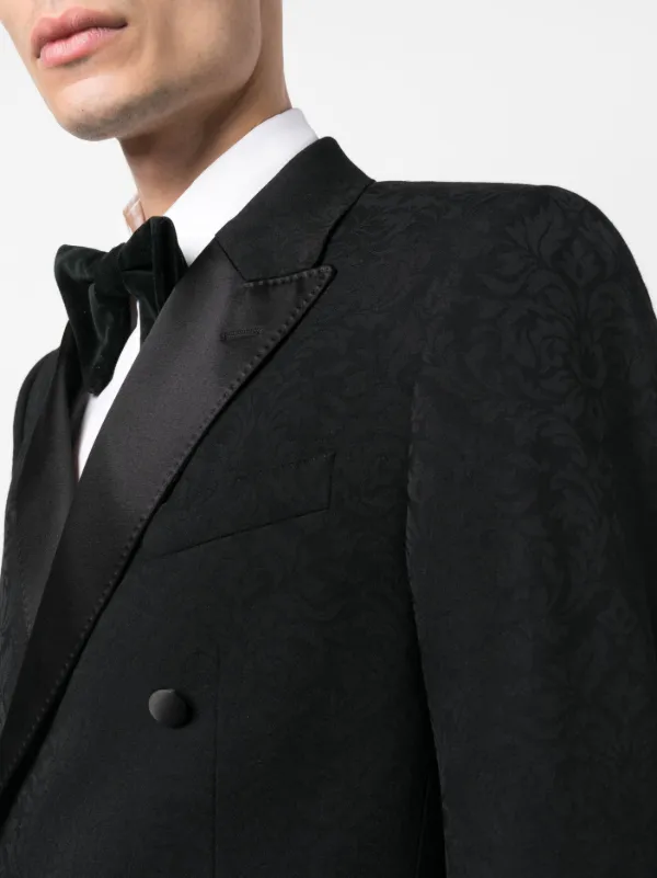 Dolce & Gabbana ウールジャカード タキシードスーツ | ブラック
