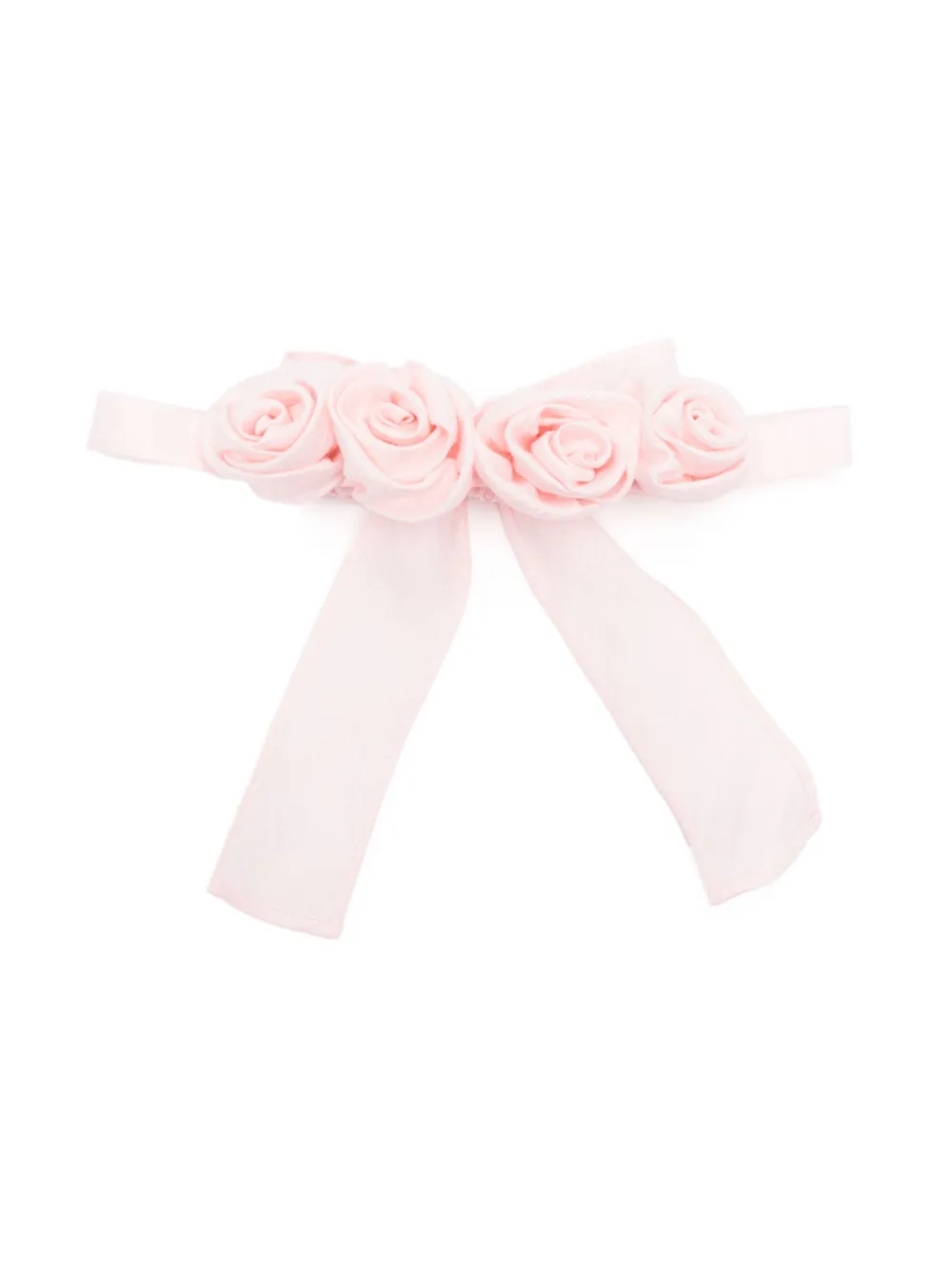 Il Gufo Fascia per capelli elasticizzata con applicazione a fiori | rosa | Image 1