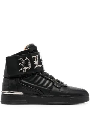 Dolce & Gabbana DG Logo Studded high-top Sneakers | Black | FARFETCH
