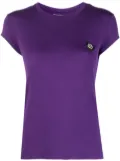 Philipp Plein logo-patch T-shirt - Purple