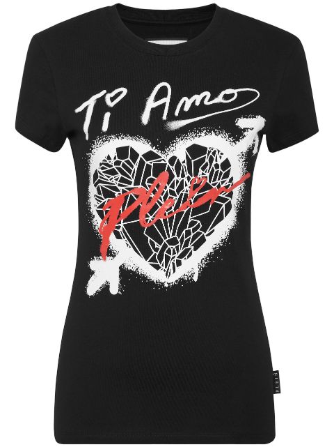 Philipp Plein Sexy Pure Fit heart-print T-shirt Women