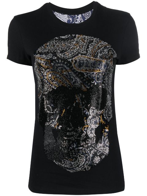 Philipp Plein Paisley Skull round-neck T-shirt Women