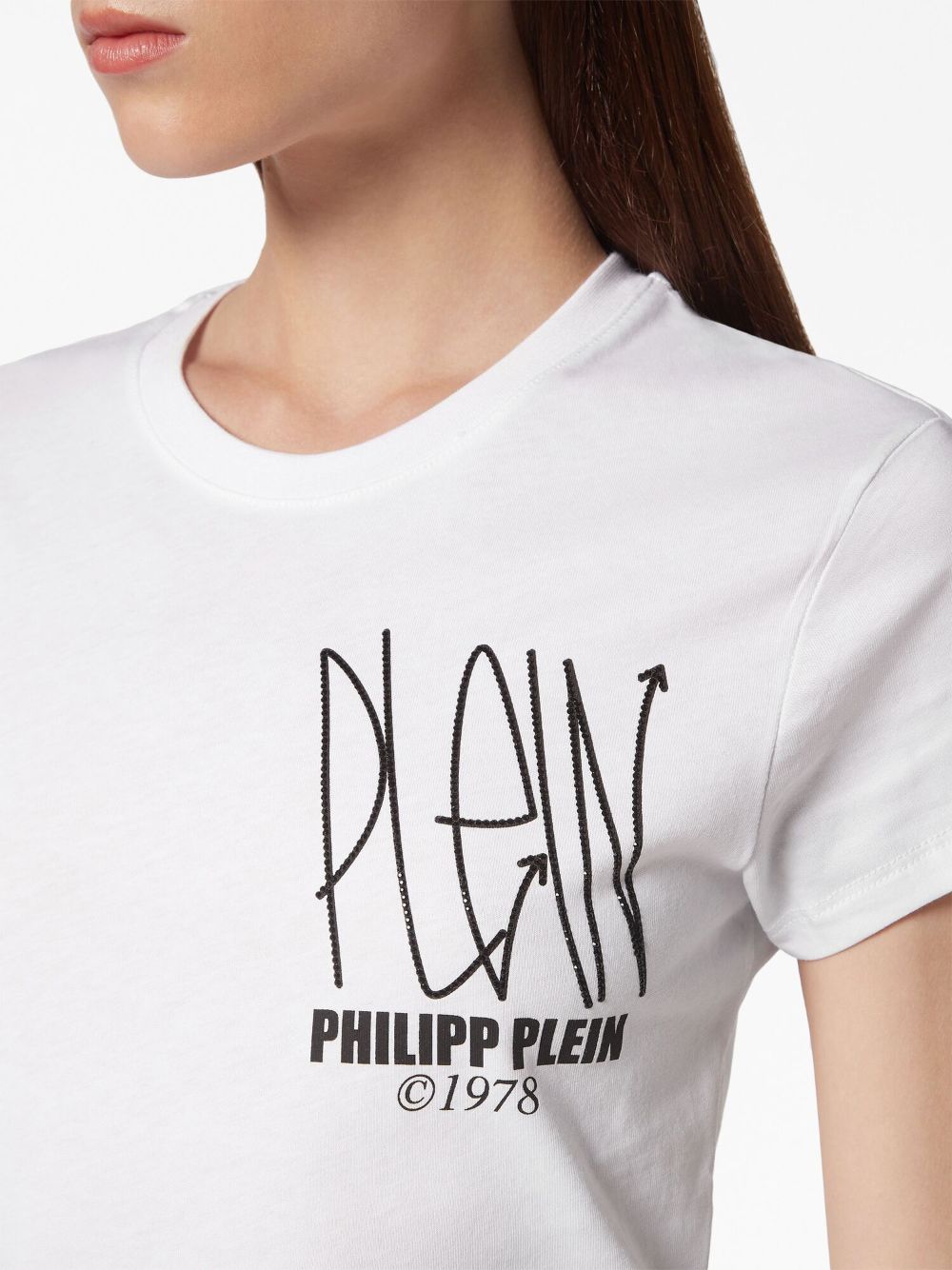 Philipp Plein T-shirt met logopatch Wit