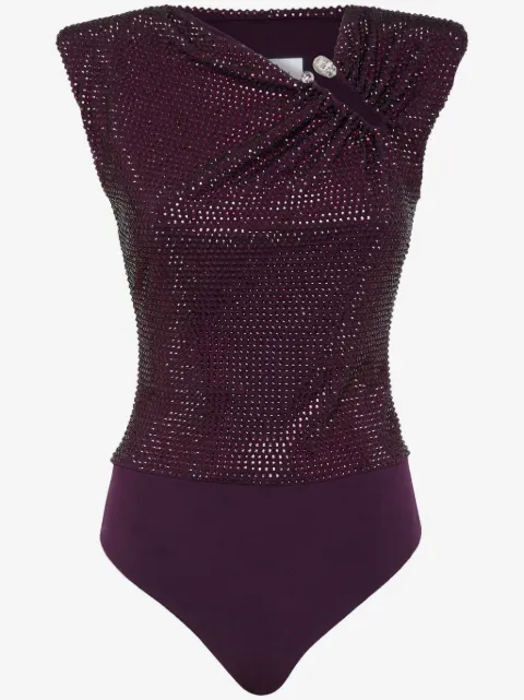 Philipp Plein crystal-embellished bodysuit