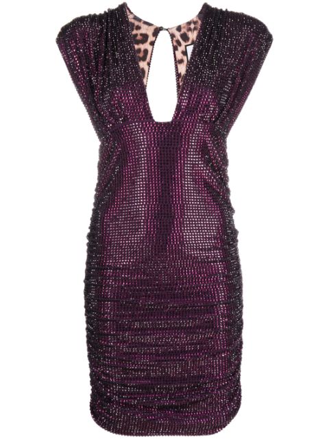 Philipp Plein rhinestone-embellished minidress Women