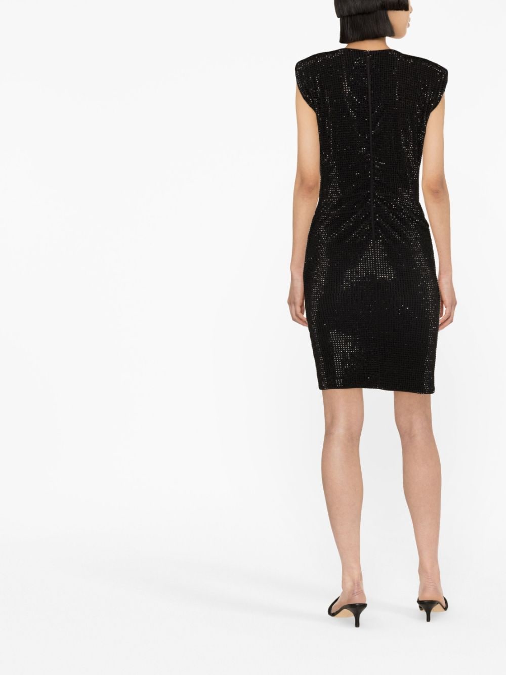 Shop Philipp Plein Crystal-embellished Minidress In Black