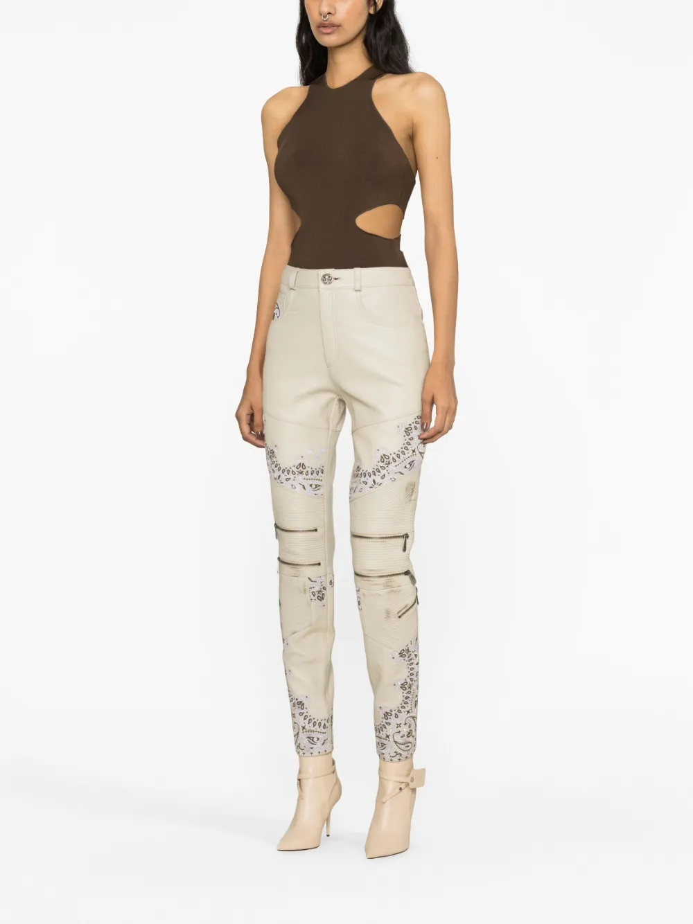 Philipp Plein Skinny broek Beige