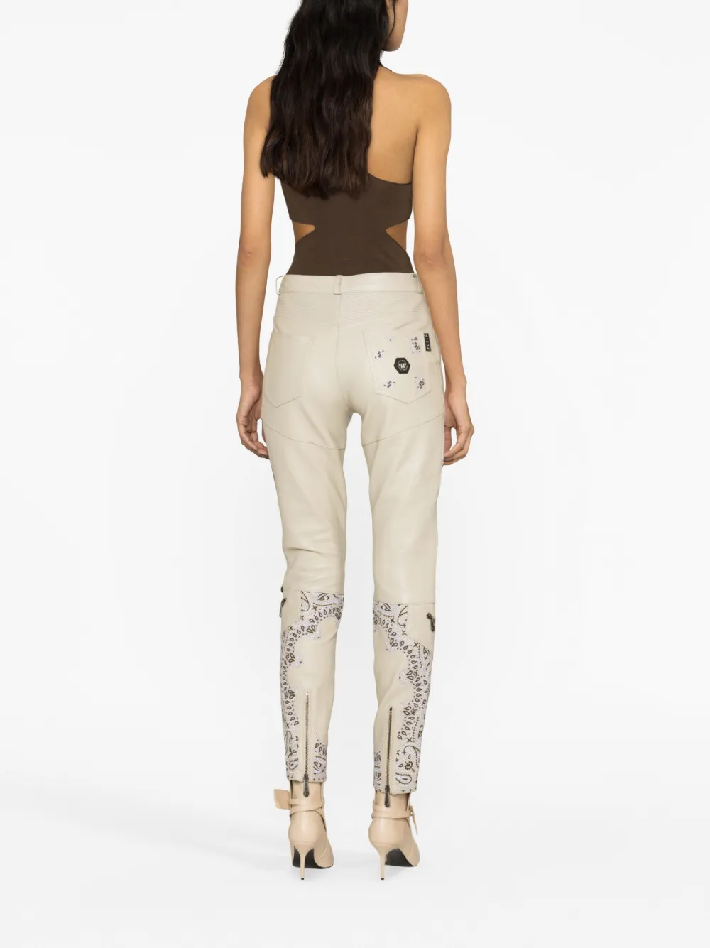Philipp Plein Skinny broek Beige