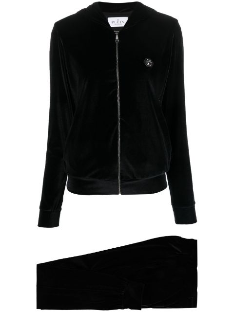 Philipp Plein Teddy Bear zip-up tracksuit set Women