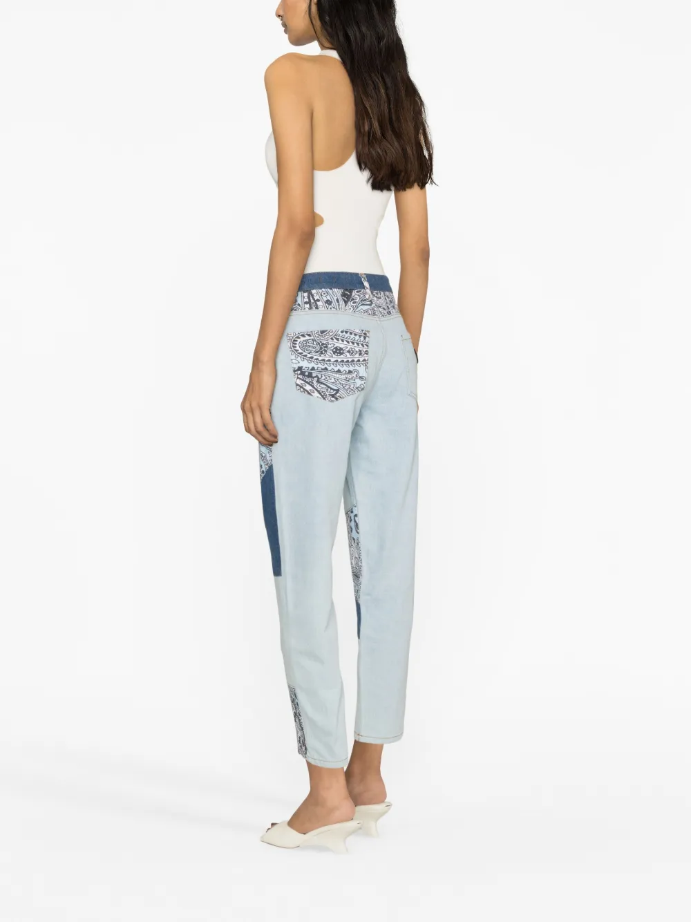 Philipp Plein Mid-rise Straight-leg Trousers In Blue