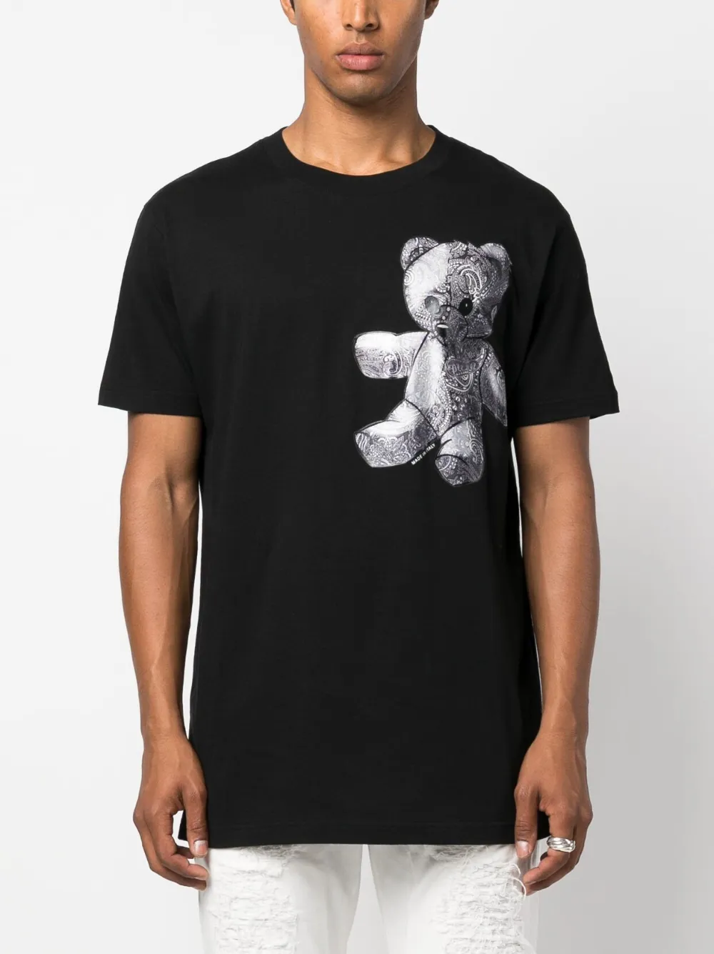 Philipp Plein Paisley Teddy Bear cotton T-shirt Men