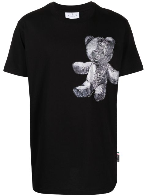 Philipp Plein Paisley Teddy Bear cotton T-shirt Men