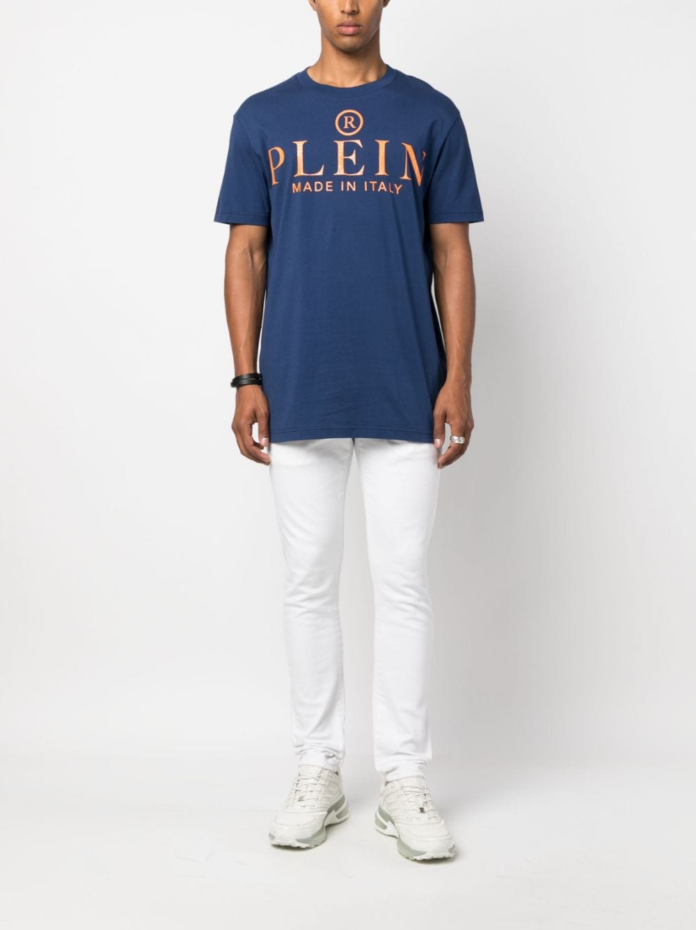 Philipp Plein T-shirt met logoprint - Blauw