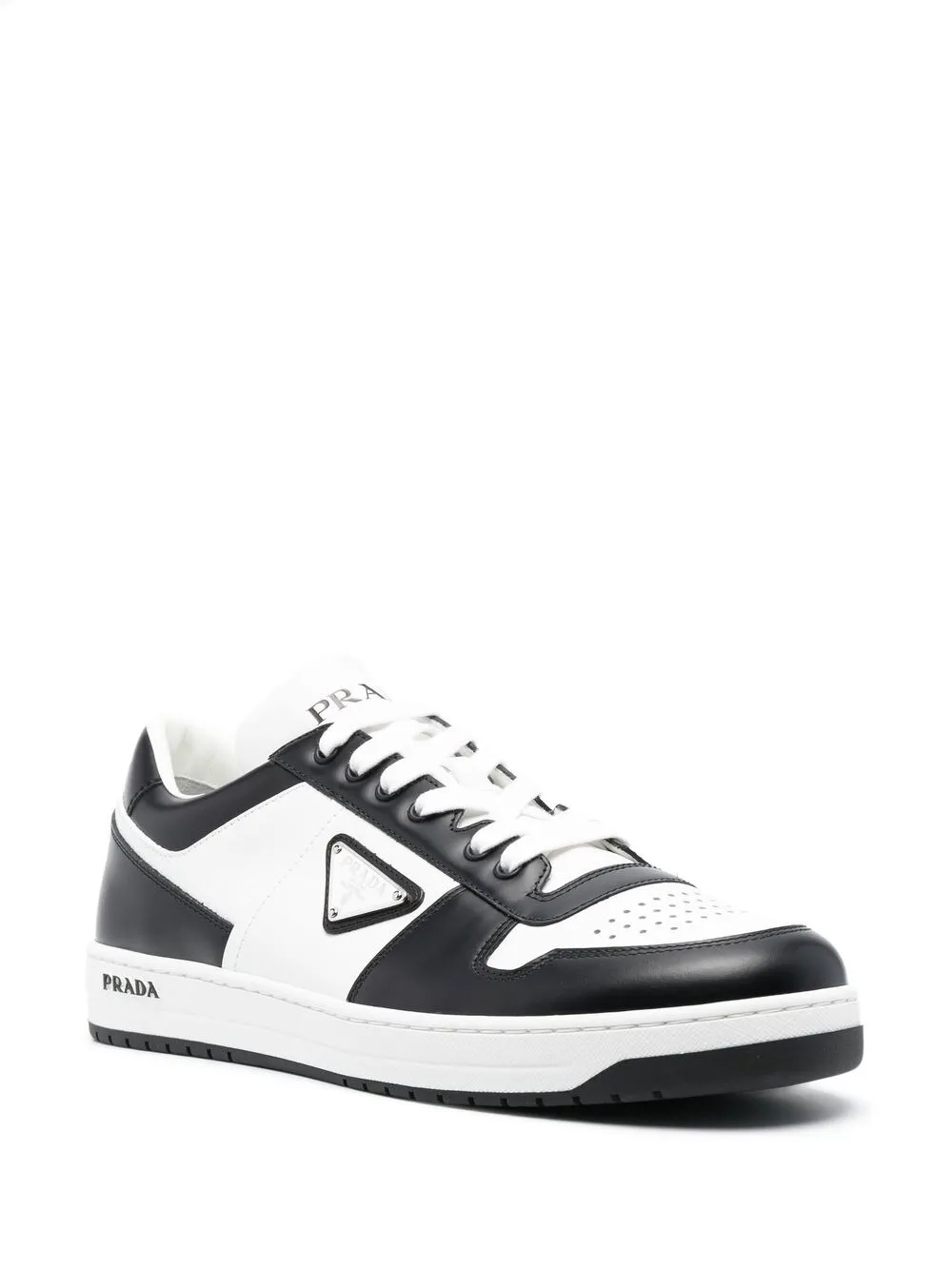 Prada Men's Prax Logo Re-nylon Low-top Trainers In Black | ModeSens