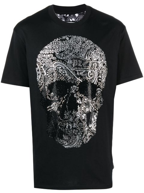 Philipp Plein paisley skull-print T-shirt