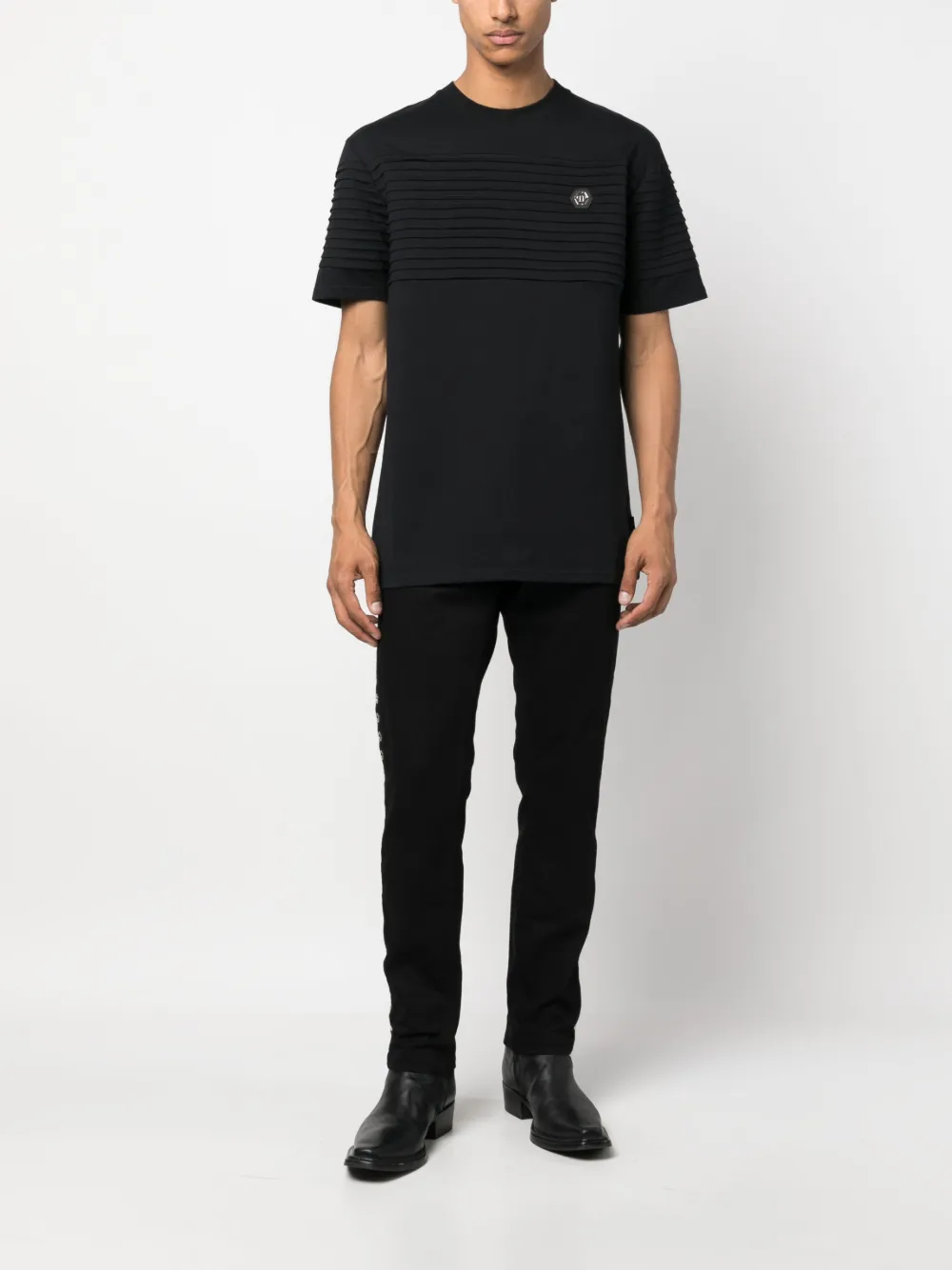 Philipp Plein T-shirt met print - Zwart