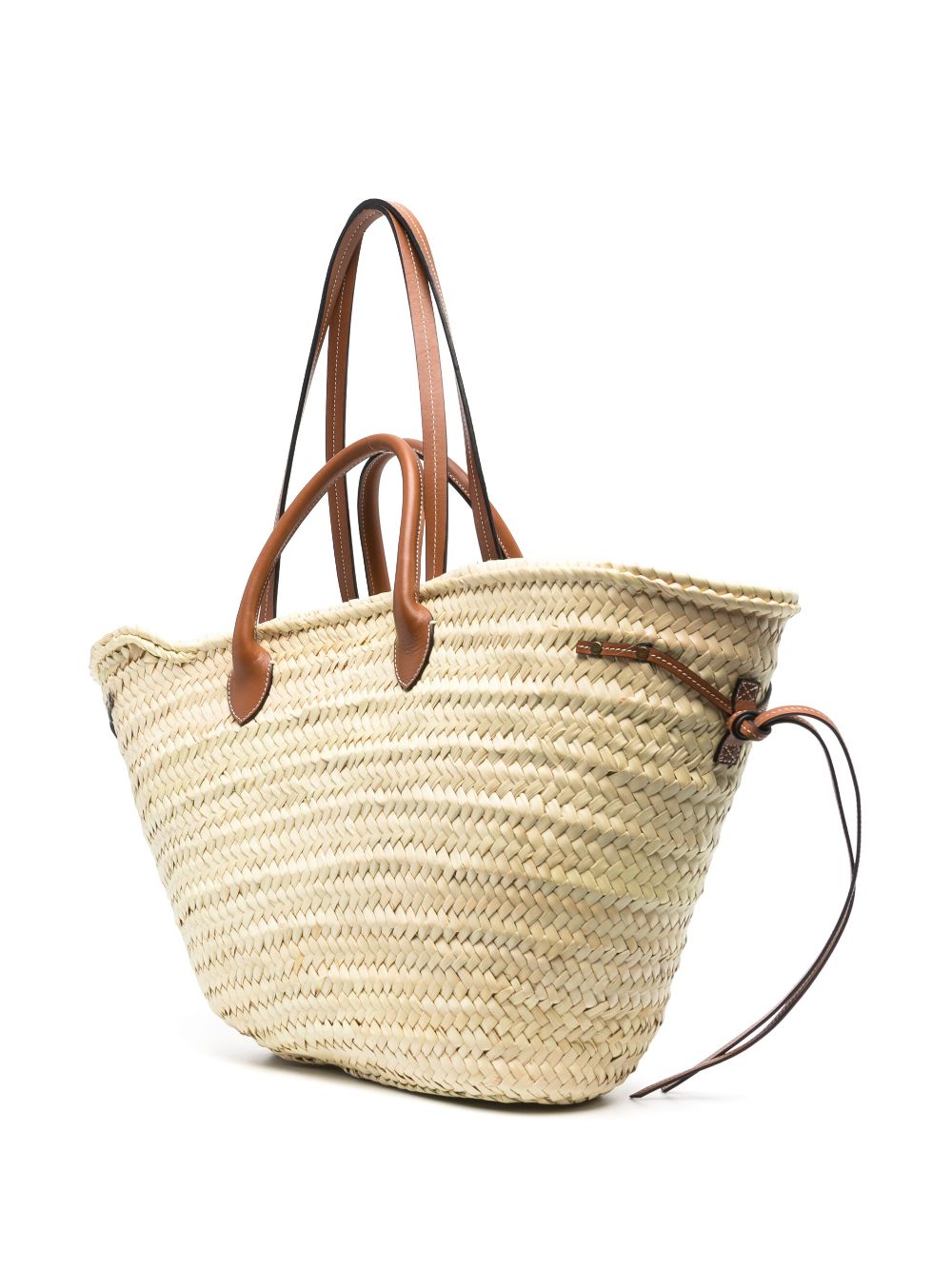 Shop Isabel Marant Interwoven-design Straw Beach Bag In Neutrals