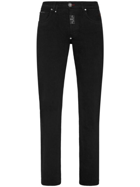 Philipp Plein Supreme logo-plaque straight-leg jeans Men