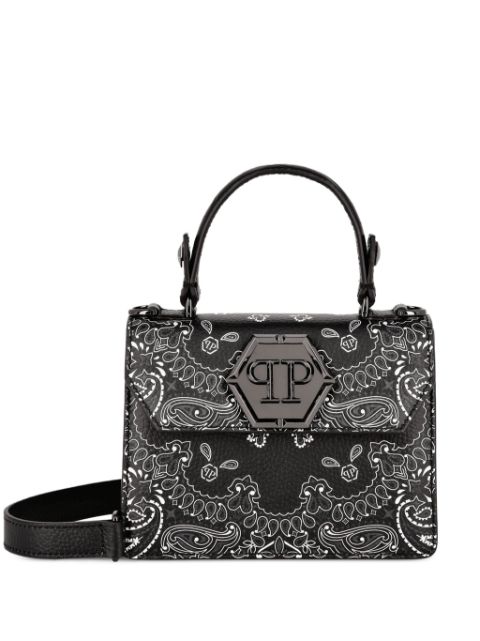 Philipp Plein Superheroine paisley leather bag