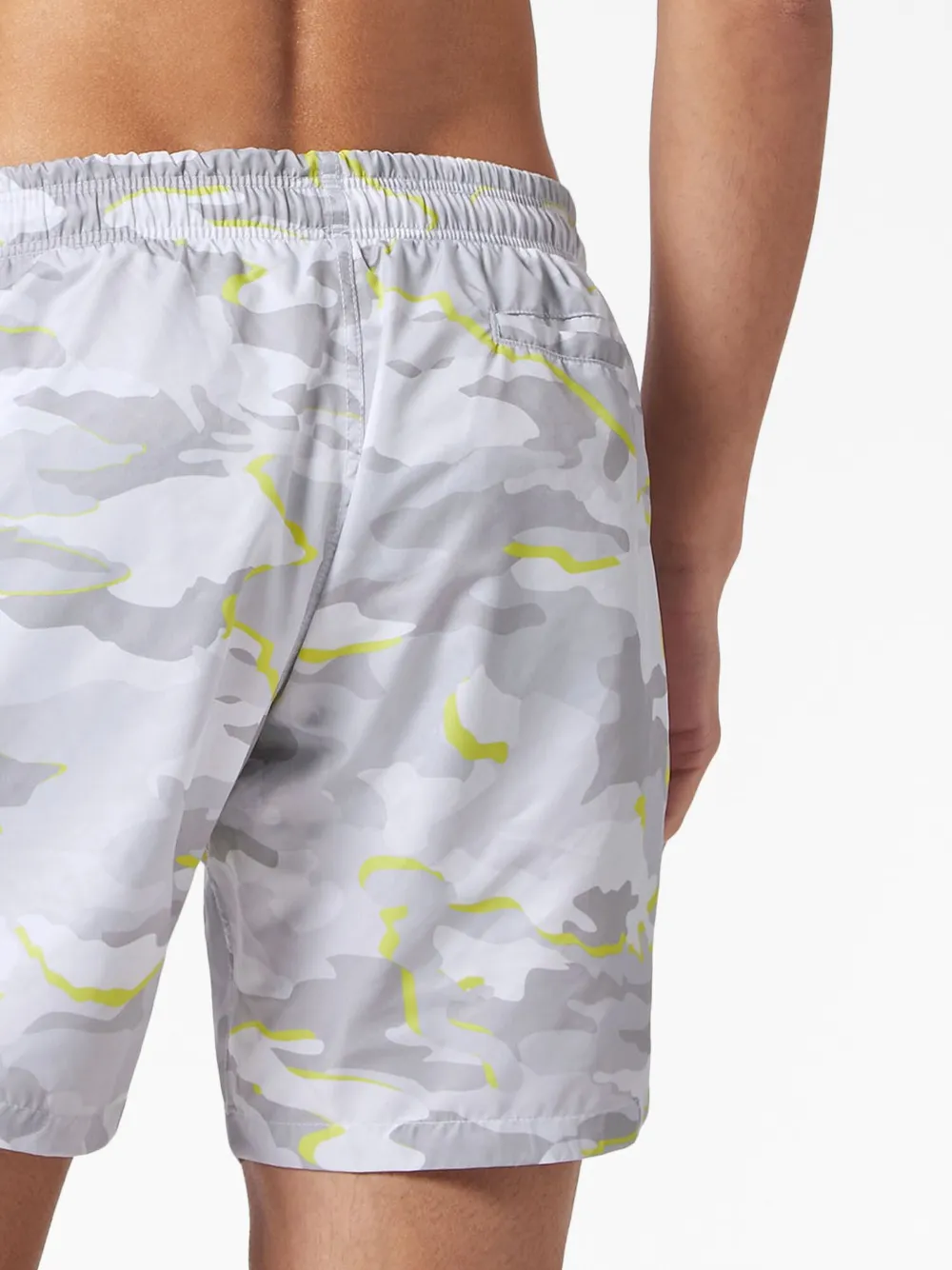 Plein Sport Zwembroek met camouflageprint Grijs
