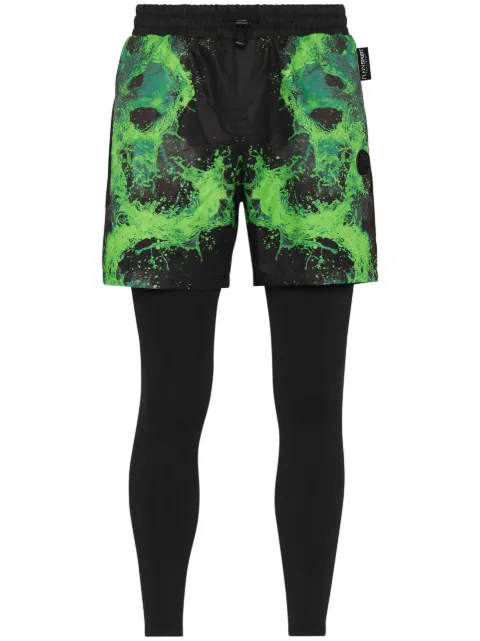 Plein Sport Splash Extreme leggings med flere lag