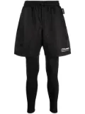 Plein Sport layered running shorts - Black