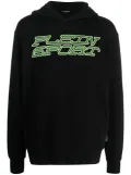 Plein Sport Tiger logo-print hoodie - Black
