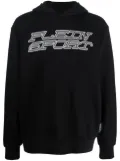 Plein Sport Tiger logo-print hoodie - Black