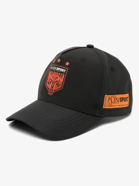 Plein Sport logo-patches curved-peak cap