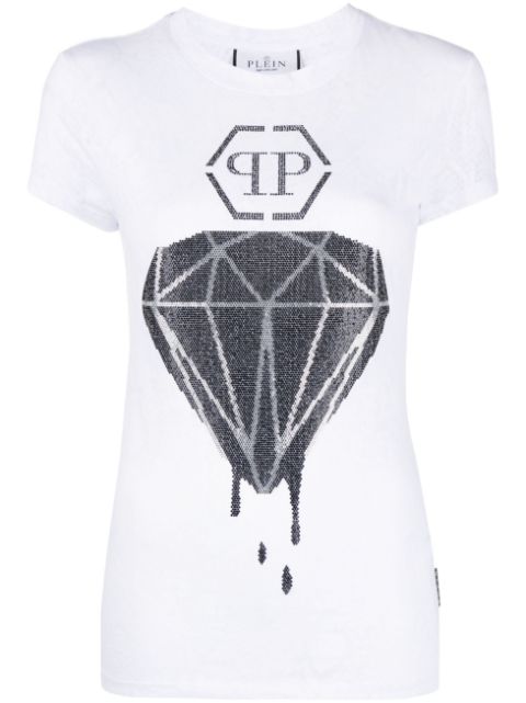 Philipp Plein snakeskin-print cotton T-shirt Women