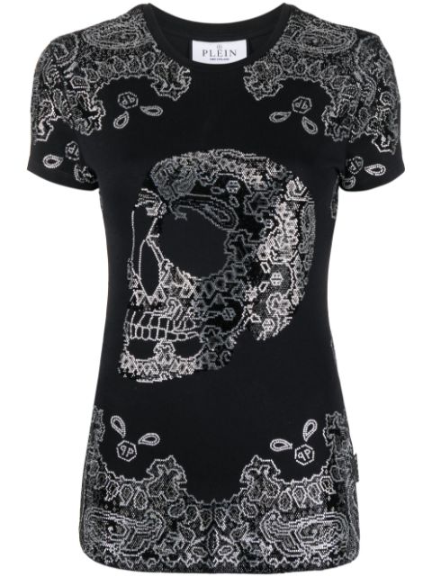 Philipp Plein bandana rhinestone-embellished T-shirt Women