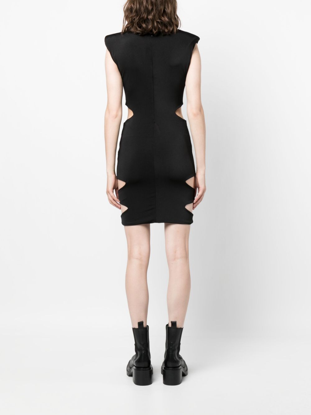 Shop Philipp Plein Cut-out Minidress In Black