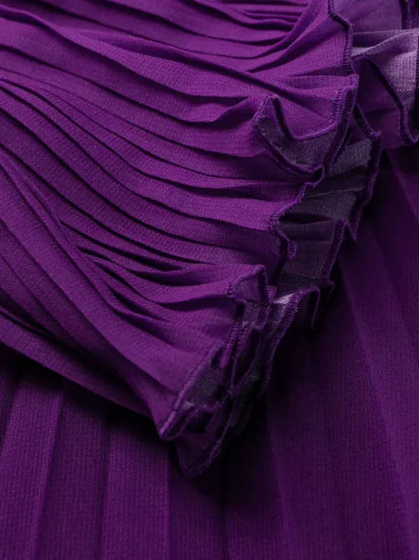 strapless open back dress MONTHLY COLORS : JANUARY Dress Bordeaux  ISSEY MIYAKE EU