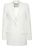 Philipp Plein Cady single-breasted peaked blazer - White