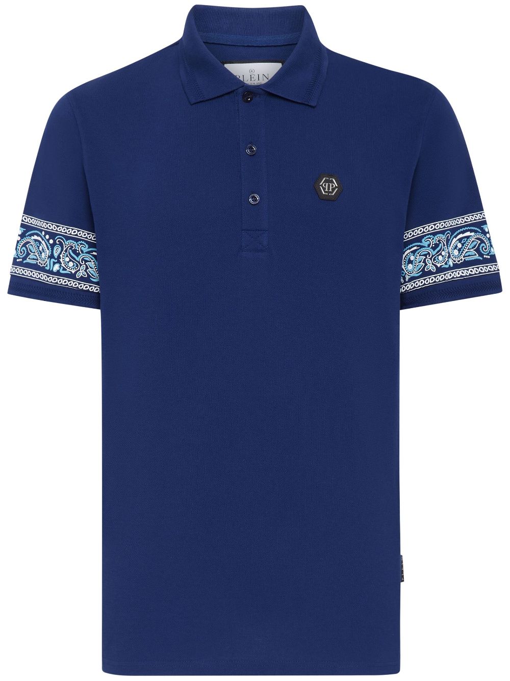 logo-patch cotton polo shirt