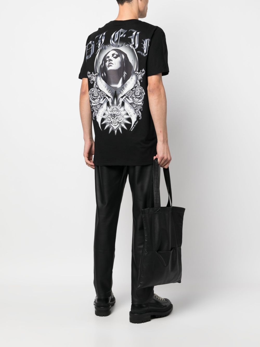 Philipp Plein T-shirt met print - Zwart